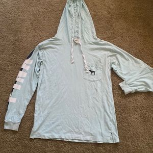 Baby Blue Victoria’s Secret Lightweight Long Sleeve Hoodie💙❄️